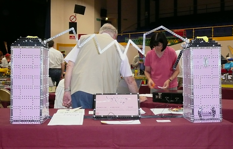 The Lightning Leap set up at the International Meccano Model Show in 2011