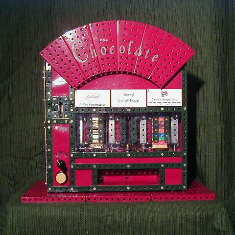 The front of the vending machine