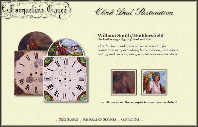One of the ‘before and after’ sample pages One of the ‘before and after’ sample pages