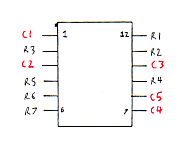 Figure 2: LED module pin-out Figure 2: LED module pin-out
