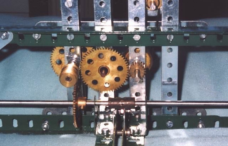 The driving mechanism close-up The driving mechanism close-up