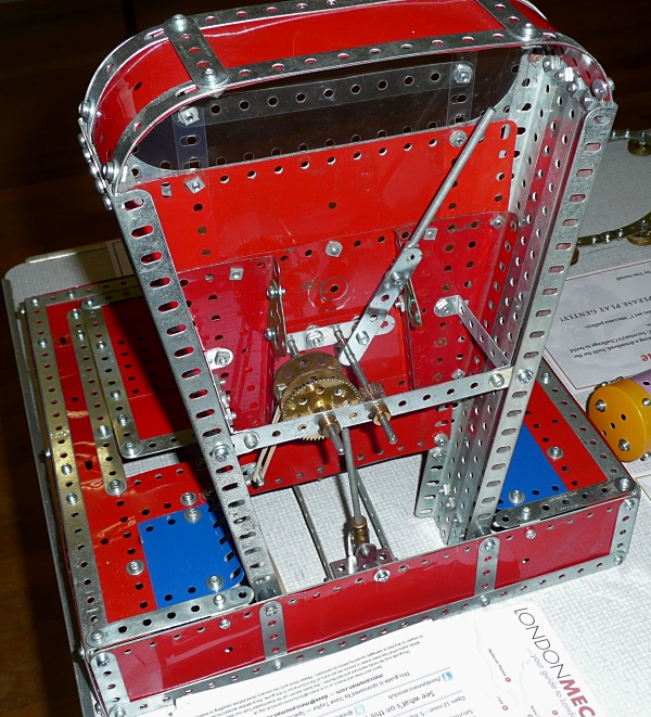 Rear view showing the mechanism