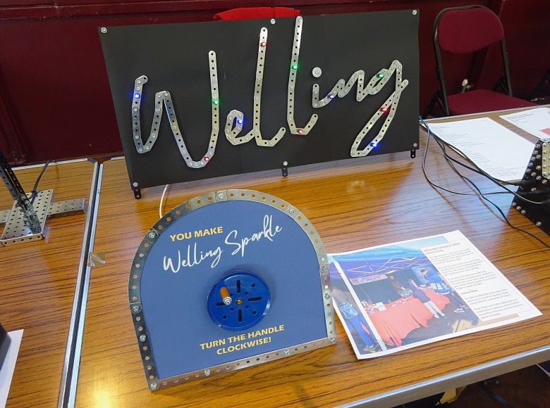 The Welling Sparkle sign and handle The Welling Sparkle sign and handle